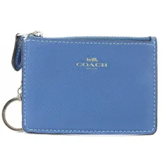 コーチ COACH パスケース コインケース レザー 小銭入れ ロゴ 青のサムネイル