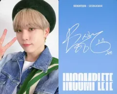 【中古】コレクションカード(男性) SEVENTEEN/SEUNGKWAN(スングァン)/裏面印刷サイン入り/Blu-ray「2021 SEVENTEEN ONLINE CONCERT [IN-COMPLETE]」封入特典フォトカード