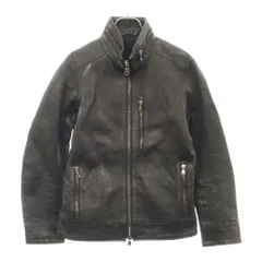 jun hashimoto (ジュンハシモト) 【サンプル品】ZIP SHIRTS LEATHER ジップレザージャケット ブラックのサムネイル