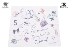 シャネル ノベルティ メガネ拭き 眼鏡小物 クロス アイコン柄 31 カメリア N°5 マトラッセ CHANEL【Used 開封品】