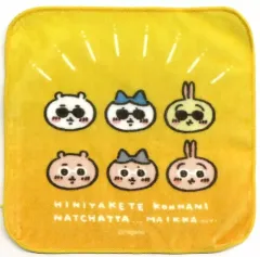 【中古】雑貨 ちいかわ＆ハチワレ＆うさぎ(サングラスなみんな) ハンドタオル 「ちいかわ なんか小さくてかわいいやつ ちいかわ観光ステーション in 東京」