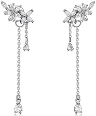 ピアス レディース  金属アレルギー対応 2WAY　シルバー　ピンクゴールド