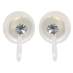 【特価セール】【9.0mm】本物素材 ピアスのようなリバーシブルイヤリング 【金