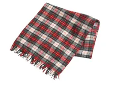 【お得なクーポン配布中!】 70s USA製 ペンドルトン マフラー メンズ レディース / 古着 70年代 ヴィンテージ PENDLETON フリンジ付き ウール チェック ストール 防寒のサムネイル