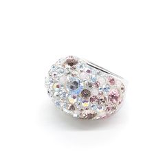SWAROVSKI スワロフスキー リング パヴェ ラインストーン ピンク