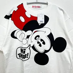 新品 レイサマーズ RAY SUMMERS ディズニー ミッキー Disney 古着 ヴィンテージ ビンテージ オーバーサイズ 大きめ Tシャツ ストリート メンズ レディース 半袖 おしゃれ かわいい レア デッドストック 定番 ホワイト Lサイズ