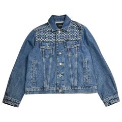 COACH(コーチ) 24AW Signature Denim Tracker シグネチャー デニム トラッカー CV456 S インディゴ ジャケット 完売品
