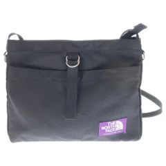 THE NORTH FACE PURPLE LABEL (ノースフェイスパープルレーベル) Small Shoulder Bag ワッペンロゴ スモールショルダー ナイロンバッグ サコッシュ ブラック NN7757N