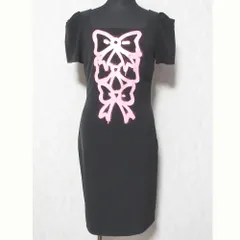 MOSCHINO BOUTIQUE dress モスキーノ　ワンピース　黒 MOSCHINO 黒 シフォンワンピース モスキーノ - メルカリ