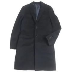 状態使用感は薄く綺麗で清潔です正規品 13aw Dior homme 100%カシミヤ コート 黒×グレー