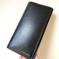 ⭐️新タグ商品・ボッテガヴェネタ二つ折り長財布、高級革カーフ・ネロ