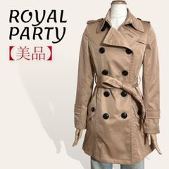 ❤️美品 ロイヤルパーティー 総裏地 レースプリント カッコいい系でしっかりめのトレンチコート 36 S レディース 2551