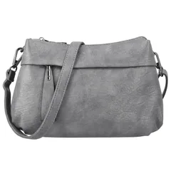 [haroi] 3way ショルダーバッグ ハンドバッグ レディース 斜めがけ 本革 やわらかい 羊革 小さめ 軽量 大容量 ミニショルダーバッグ カジュアルバッグ 通勤バッグ (グレー) [グレー]