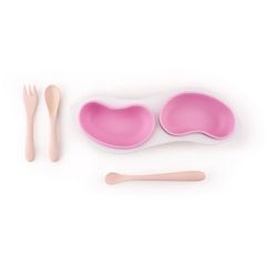 ベビー食器セット そら豆みたいなかわいい食器 angelette アンジェレッテ soramame カトラリー＆プレートセット AS00028