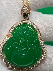 和田玉 碧玉 布袋弥勒 ネックレス 1851-1/3のサムネイル