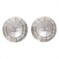 シャネル CHANEL ロゴ サークル イヤリング シルバー 99A 合金 レディース【中古】