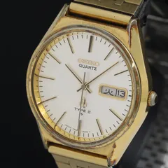 レア◇中古動品◇7546-8100◆セイコー タイプ2◇3針デイデイト◇茶文字盤 レア◇中古動品◇7546-8100◇セイコー タイプ2◇3針デイデイト