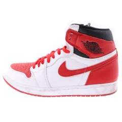 NIKE (ナイキ) AIR JORDAN 1 RETRO HIGH OG Heritage エアジョーダン レトロ ヘリテージ ハイカットスニーカー レッド/ホワイト US10/28.0cm 555088-161