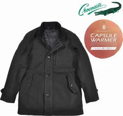 [クロコダイル] Crocodile 中綿コート ジャガードニットカプセルウオーマー　Mサイズ　1ブラック　1604-87400