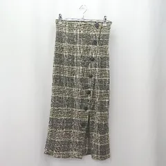 ◇ ⊇ MURUA ムルーア チェック柄 ロング タイト スカート サイズF ブラック系 レディース E  【1506130008378】のサムネイル