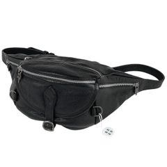 クロムハーツ CHROME HEARTS スナットパック ＃1 ダガ―ジップガンスリンガーベルト ウエストバッグ ボディバッグ レザー ブラック メンズ 【中古】