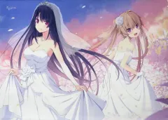 【中古】タペストリー [単品] 有坂真白＆鳶沢みさき ウェディング描き下ろしジャケットB2タペストリー 「Switchソフト 蒼の彼方のフォーリズム EXTRA1+2S LIMITED EDITION」 同梱特典