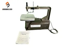 ☆中古品☆ASAHI 旭工機 100V カメカ電動糸ノコ盤 AKライン AK35 卓上糸のこ盤 糸鋸盤 ミシンのこ 木工用 切断機 108806