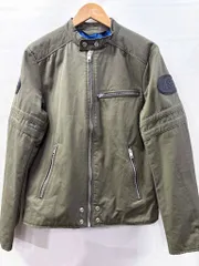 s25t-0456y【中古】DISEL　ディーゼル　ジャケット　ライダースジャケット　ライダーズ　ブルゾン　ナイロン　メンズ　J-GLORY　00SKL8