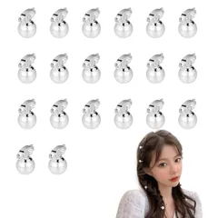 新品 Doyime パール ヘアピン パール 髪飾り (20個セット) パールピン クリップ式 髪編組 三つ編み 編み込み 可愛い 髪留め ヘアアクセサリー 結婚式 パーティ 成人式 卒業式 和装 花嫁 普段使い