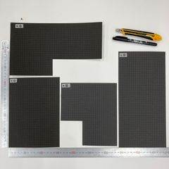 【建築模型材料】模型屋さんのクラフトシールセットK（和瓦　屋根）