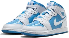 [ナイキ] エア ジョーダン 1 ミッド SE J AIR JORDAN 1 MID SE ホワイト/レジェンドブルー FZ3933-114 24.5cm [24.5 cm]