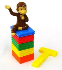 【中古】ハッピーセット ジョージのだるまおとし 「”おさるのジョージ”のパーティーゲーム 第2弾」 ハッピーセット