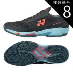 種類8:ブラック×スカイブルー(572)/25.5cm ヨネックス(YONEX) 2024 ユニセックス パワークッションアドアクセル ワイド GC オムニクレーコート用テニスシューズ SHTAAWG-572ブラック×Sブルー(050049891)