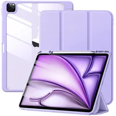 【在庫セール】専用ケース M2-13インチ アクリル ペンシル収納ホルダー付き 2024新型 PUレーザー/三つ折り 2つスタンド ケース オートスリープ機能 Pencil 13インチ Proワイヤレス充電収納対応 薄型 air 軽量 落下保護 対応ipad