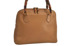 GUCCI グッチ バンブー 2Way ショルダーハンドバッグ 財布 レザー ベージュ ジャンク 7583M