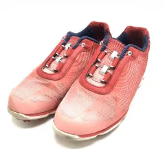 ★値下げ★フットジョイ ゴルフシューズ レッド 98009J スパイクレス ダイヤル式 BOA  レディース 23.5 ゴルフウェア FootJoy