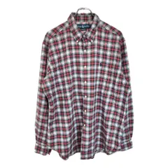 RALPH LAUREN ラルフローレン ボタンダウン 長袖シャツ チェック マルチカラー(メンズ XL)中古 古着 U6116