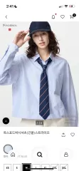 ( L ) UNIQLO(ユニクロ) jw アンダーソン コラボ オックスフォード ボクシーシャツ