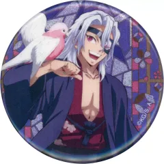 【中古】バッジ・ビンズ 宇髄天元(上半身) 「鬼滅の刃 in 東武動物公園 描き下ろし 動物稽古ver. トレーディンググリッター缶バッジ」