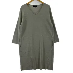 UNTITLED アンタイトル   Vネック ニットワンピース size2/グレー