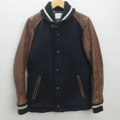 M MORGAN HOMME 本革 レザー スタジアム ジャケット MORGAN HOMME - モルガンオム レザースタジャンの通販 by てつ's