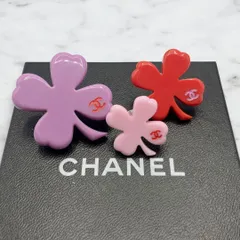 美品✨ シャネル 04P クローバー ココマーク ブローチ 3点セット