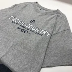 Champion 半袖 Ｔシャツ プリント グレー メンズXL