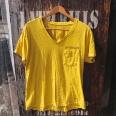WACKOMARIA ワコマリア ポケット付き Vネック Tシャツ マスタード M