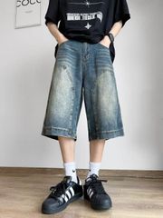 美品00s極太 TANK JEANS バギーデニムショートパンツ HIPHOP 美品00s極太 TANK JEANS バギーデニムショートパンツ HIPHOP - メルカリ