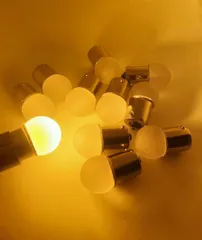 デコトラ屋  正規品 高輝度 S25 BA15S 24Vトラック専用 平行ピン サイドマーカー バスマーカー ナマズ デコトラ レトロ LEDバルブ 球 10個SET Aタイプ