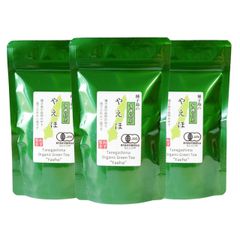 松下製茶 種子島の有機緑茶『やえほ』 茶葉(リーフ) 100g×3本