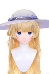 ★即納 全頭マスク カツラ付き NO.691 マスク ドール ヘッドロリータ人形 コスプレ 仮装 変装 着ぐるみ コスチューム kigurumi