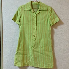 【2月末まで出品】黄緑ミニワンピース　S