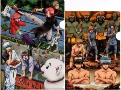 【中古】クリアファイル 集合(6人/11人) A4・B5クリアファイルセット(2枚組) 「銀魂」 温泉地限定